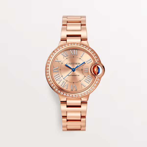 US 1:1 Wholesale Replica Ballon Bleu De Cartier Watches: Elegance In Rose Gold And Diamonds